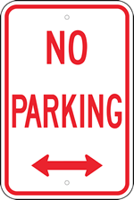 no parking sign