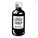 a bottle of cough medicine