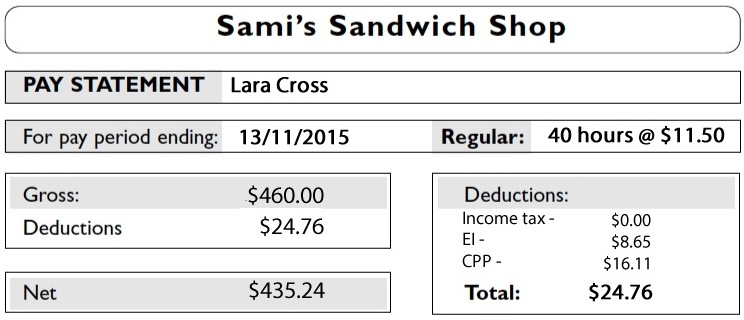 pay statement