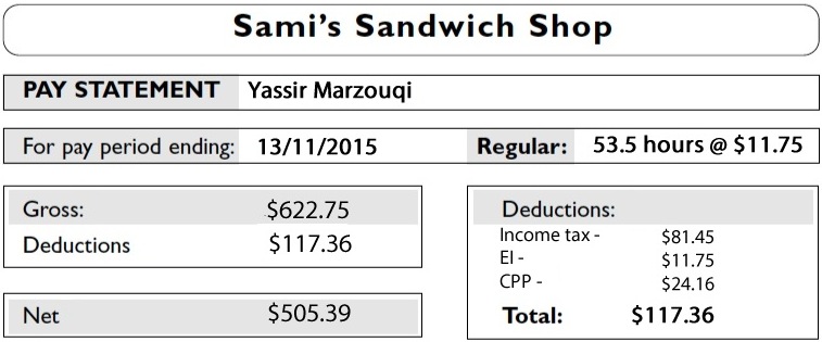 pay statement